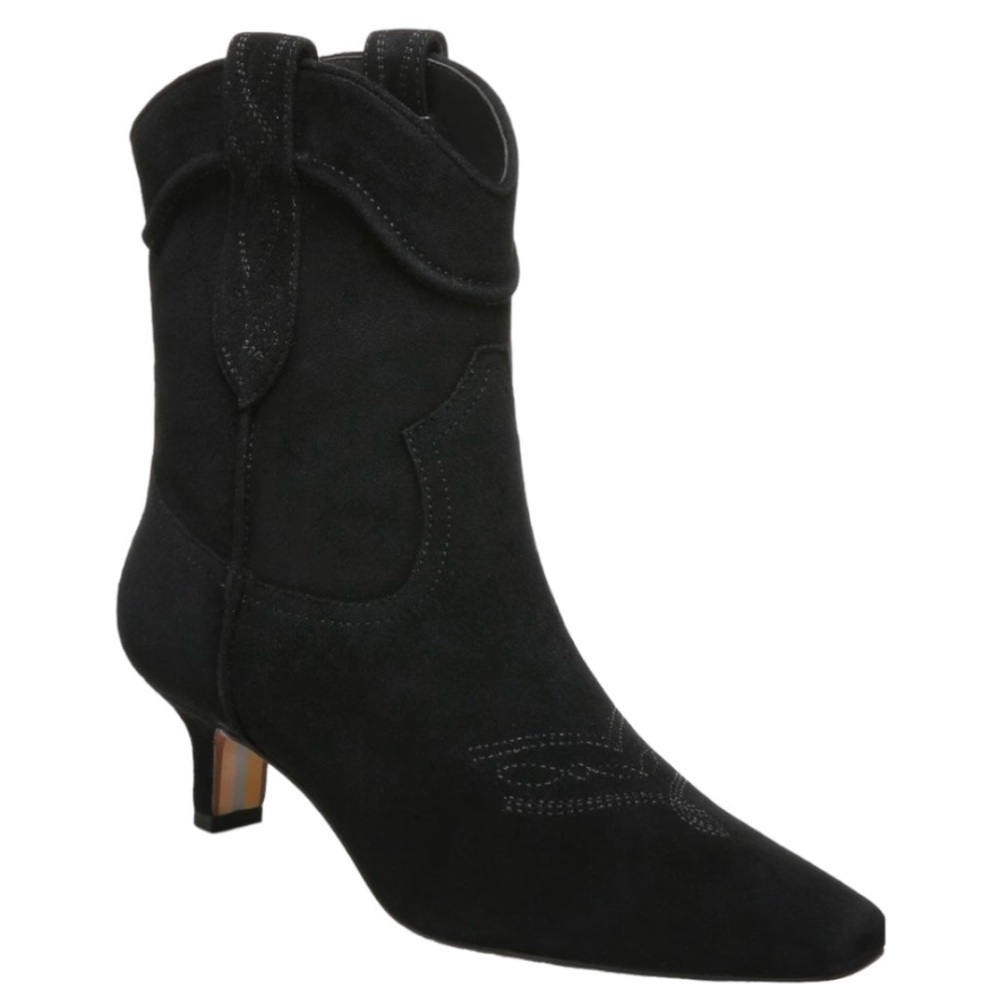 Sam Edelman Taryn‎ Western Womens Ankle Bootie  Size 8  Color Black  NEW